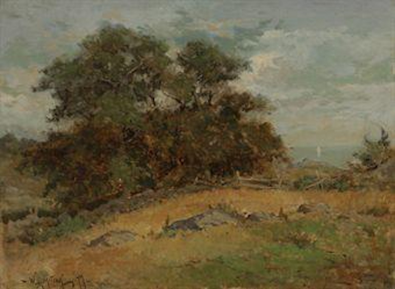 Maine Landscape with Trees by Willard Leroy Metcalf