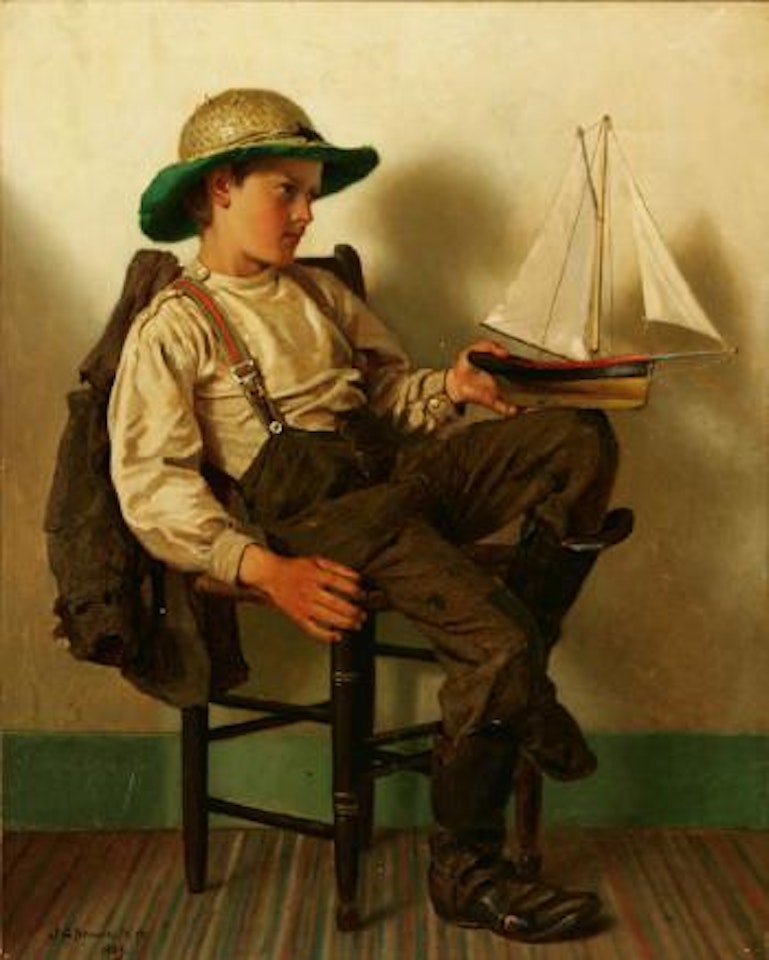A young aspiring sailor by John George Brown