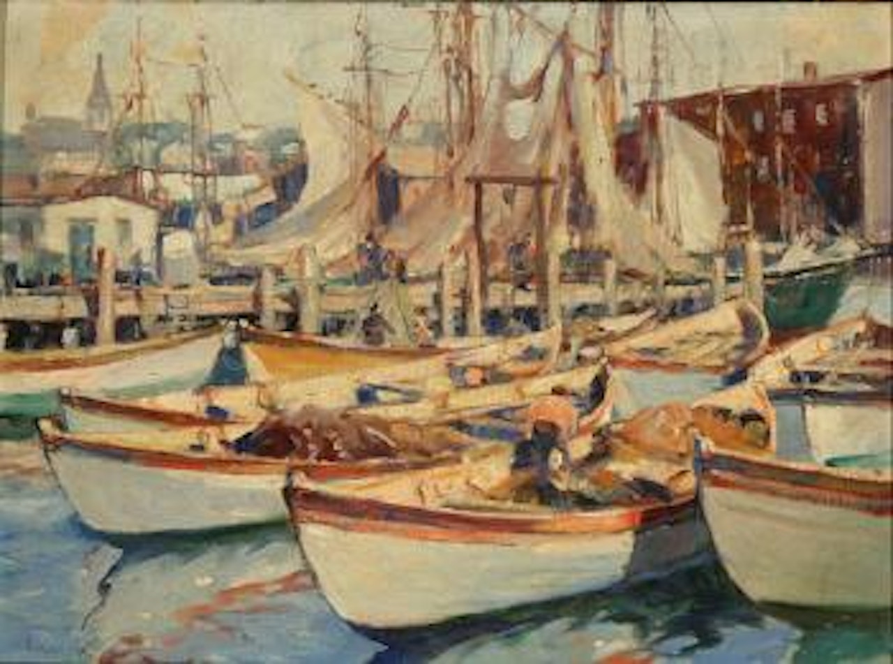 Seine boats by Gordon Grant