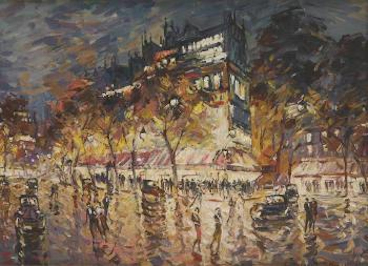 Vue nocturne de Paris by Konstantin Alekseevich Korovin