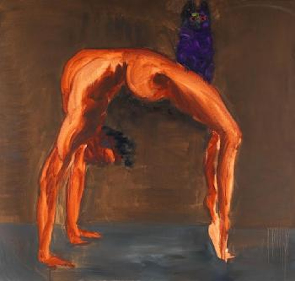 Mann und Eule (Dawn) by Rainer Fetting