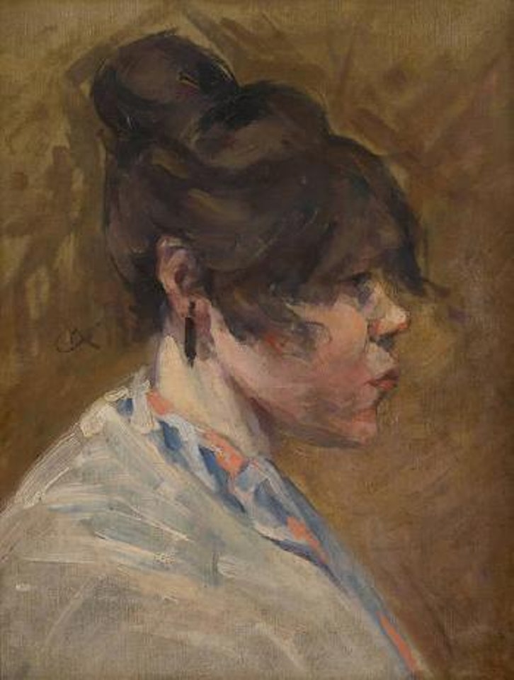 Portrait de femme de profil by Constantin Meunier
