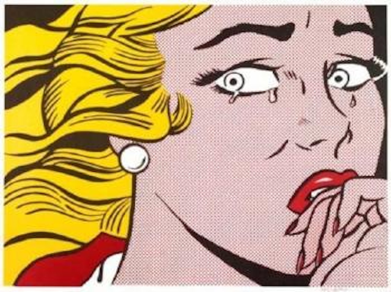 Crying girl by Roy Lichtenstein