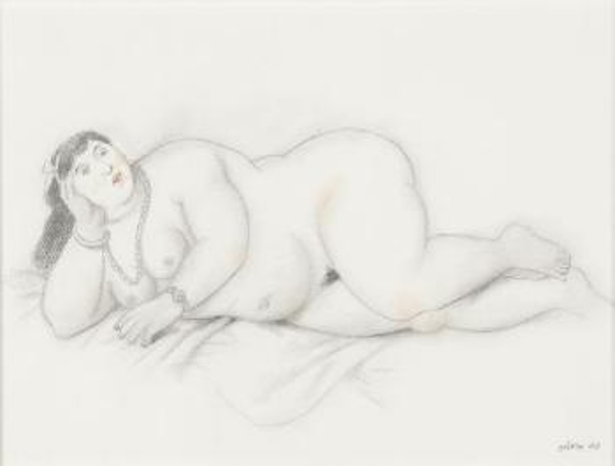 Reclining Nude by Fernando Botero