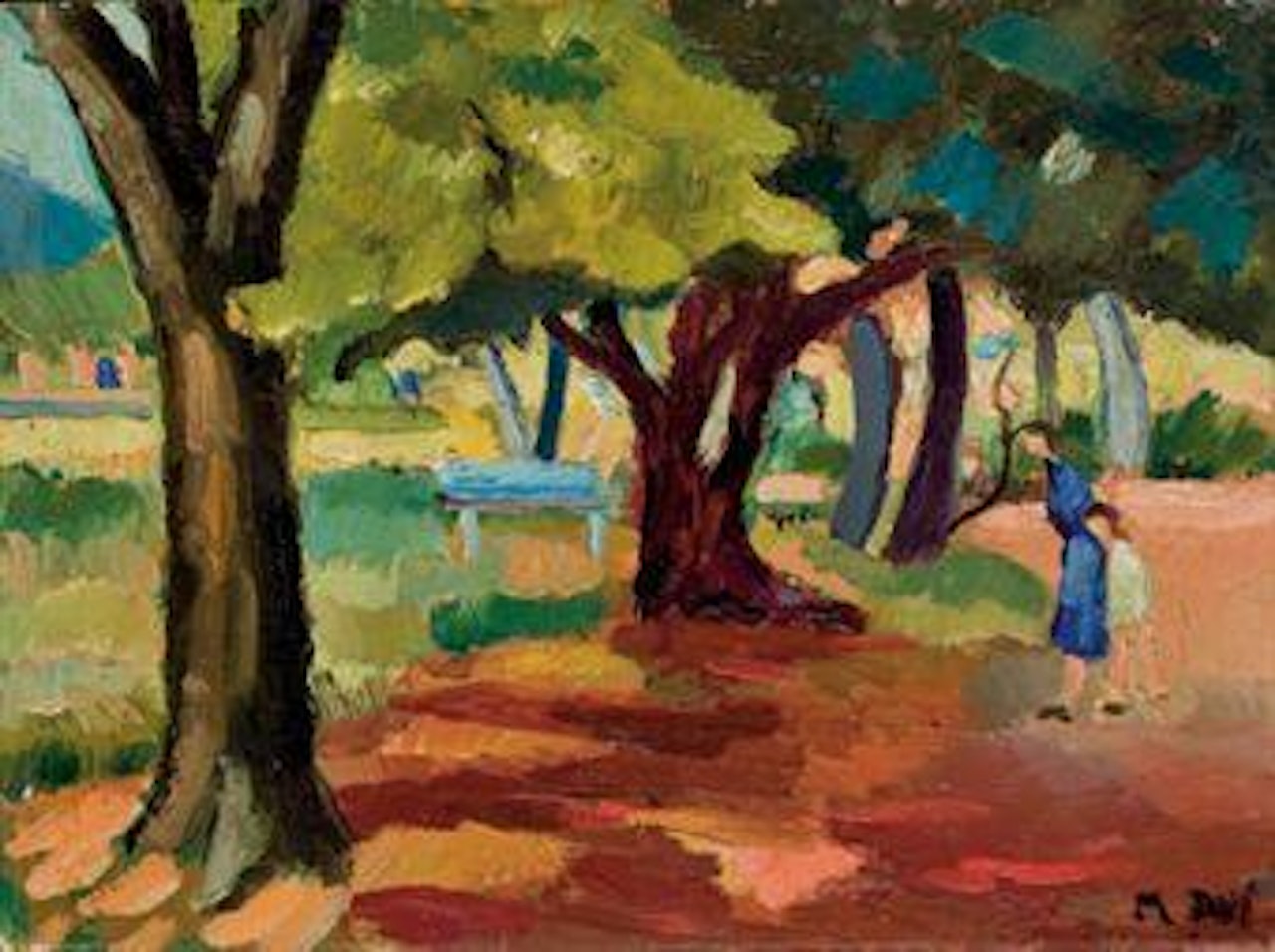 Promenade dans le parc by Marcel Dyf