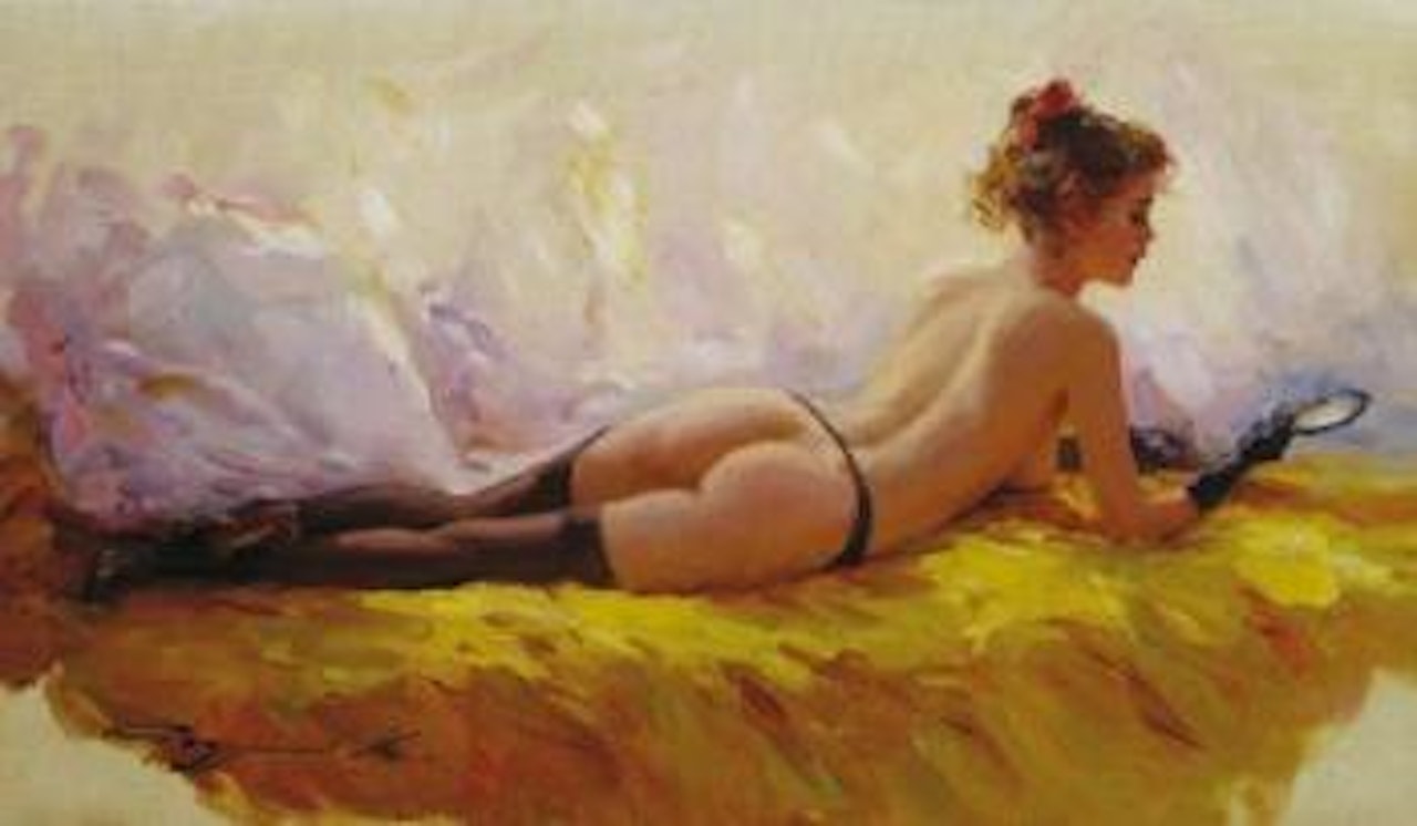 Nu au miroir by Constantin Razoumov