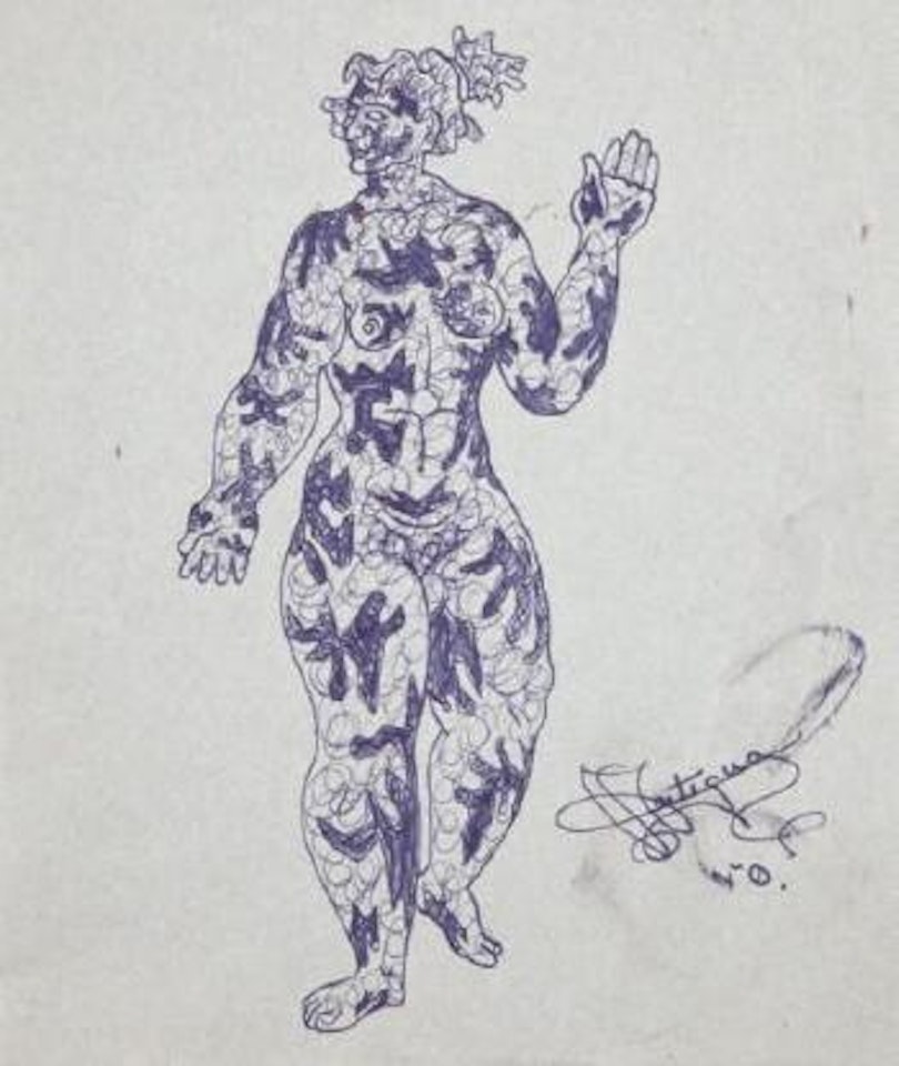 Femme tatouée by René Portocarrero