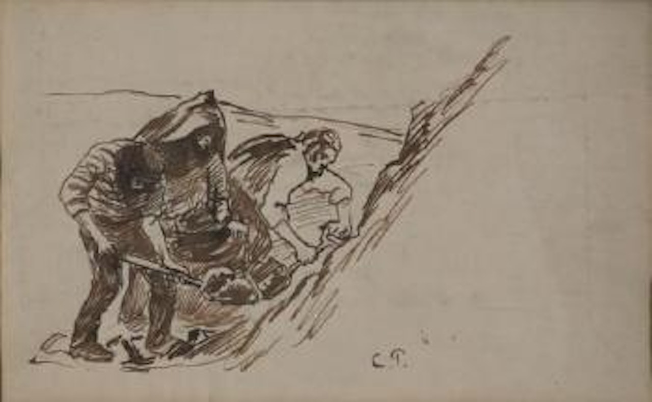 Les débardeurs à Rouen by Camille Pissarro