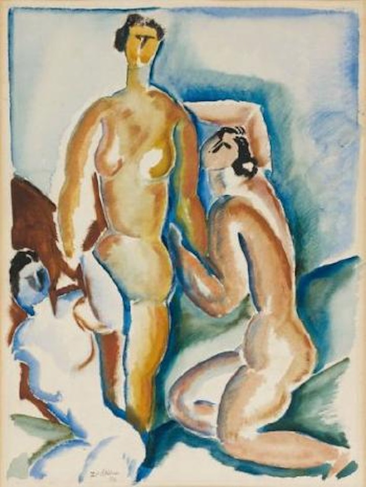 Trois baigneuses by Ossip Zadkine