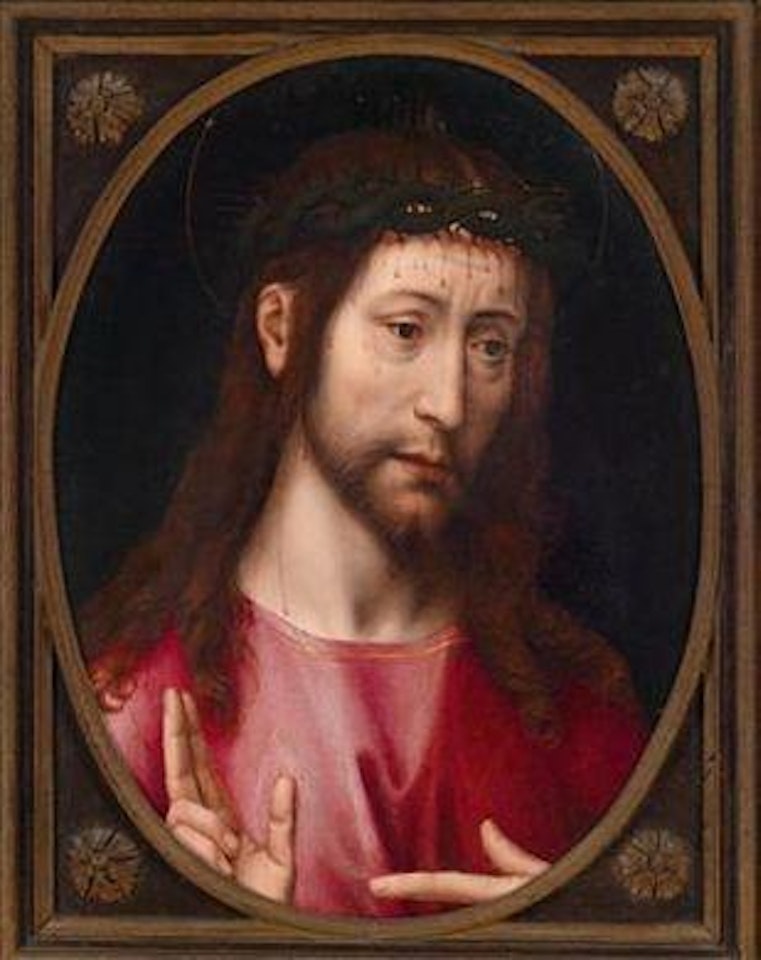 The blessing Christ by Hans Memling