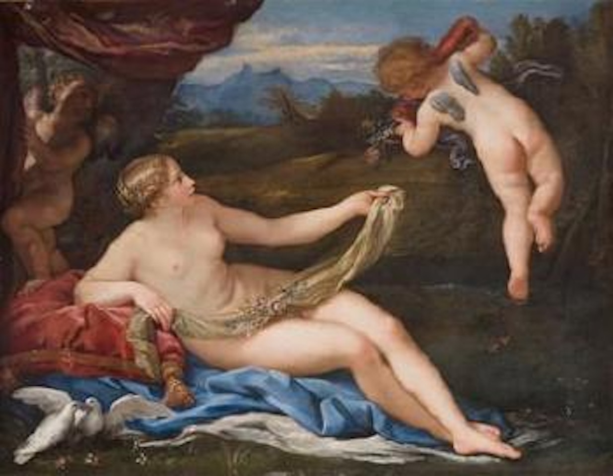 Venus and Cupid by Attributed to Carlo Maratta
