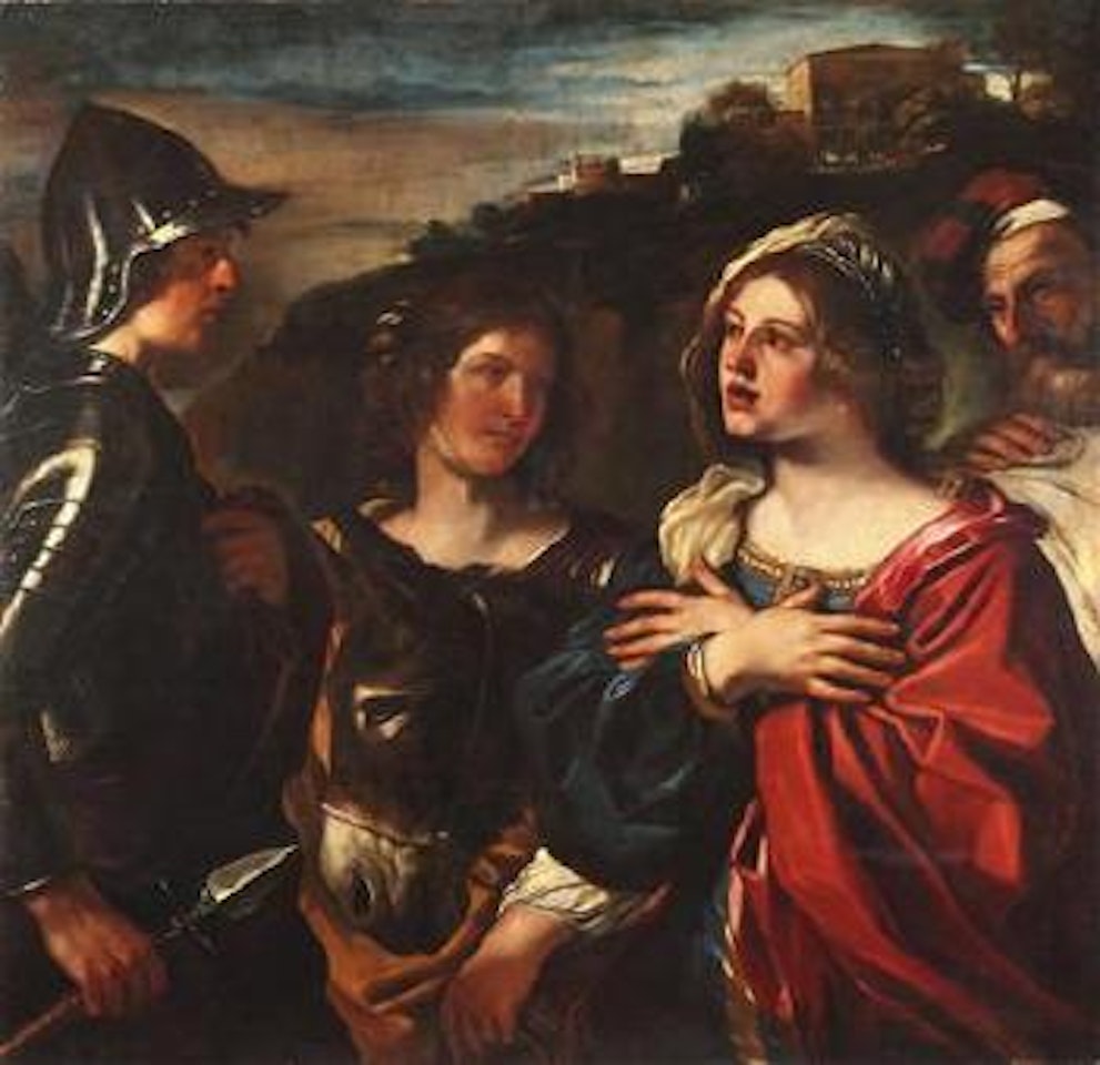 David and Abigail. King David Handing the Letter to Uriah by Guercino