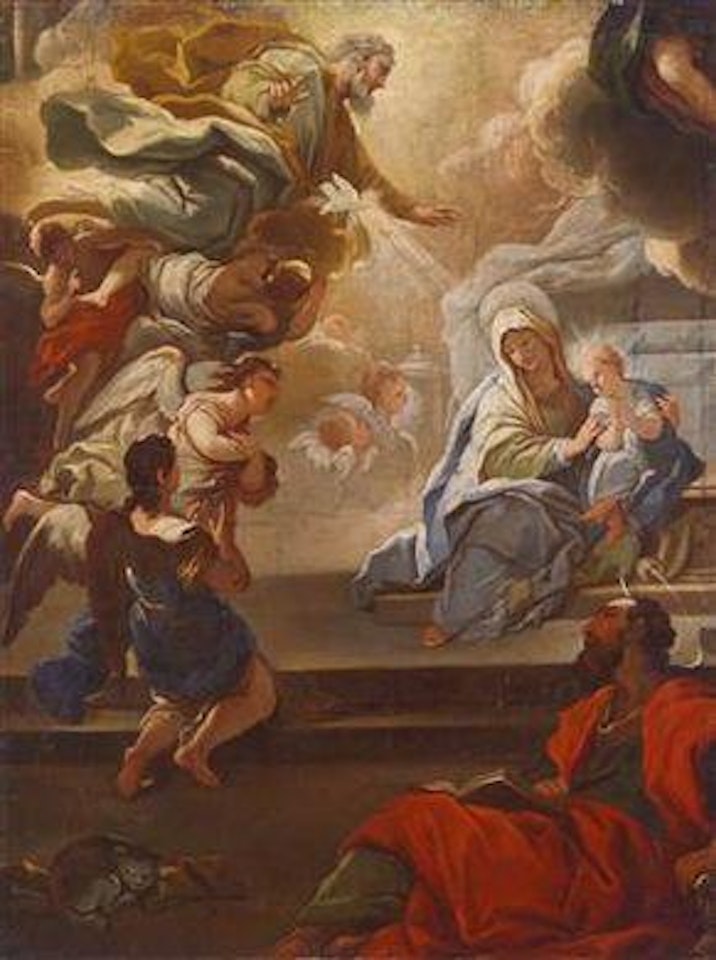 The predestination of the Virgin Mary by Circle of Luca Giordano