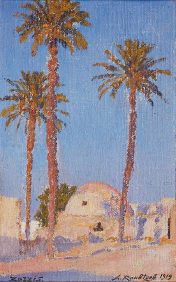 Zarzis, les palmiers by Alexandre Roubtzoff