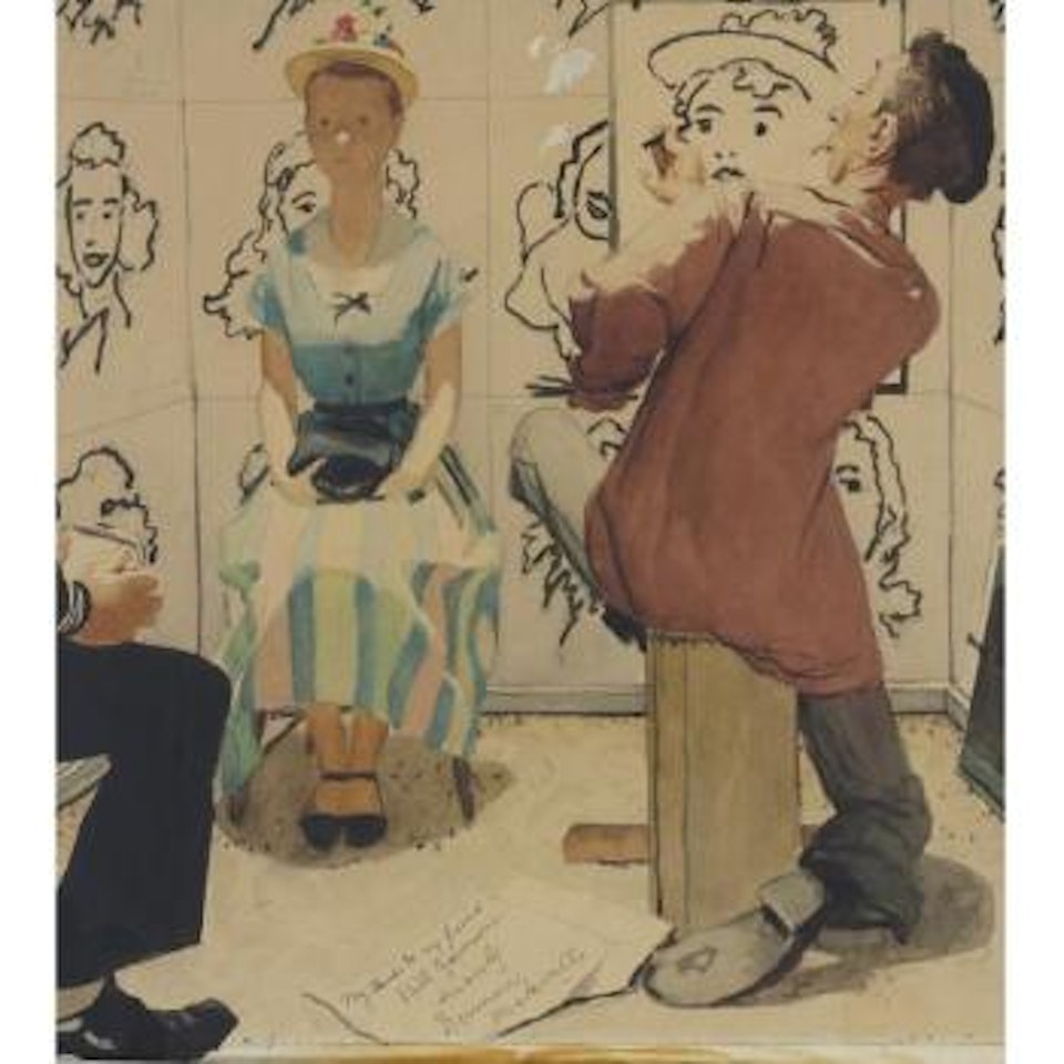 The Portraitist by Norman Rockwell