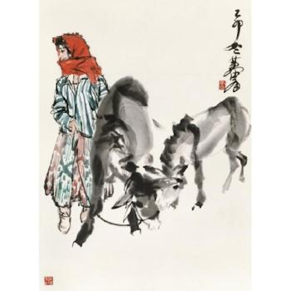 Leading The Donkeys by Huang Zhou