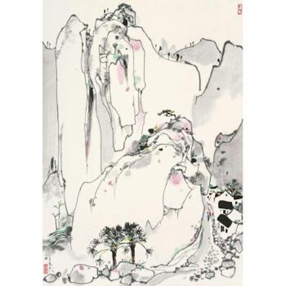Placid Mountain Village by Wu Guanzhong