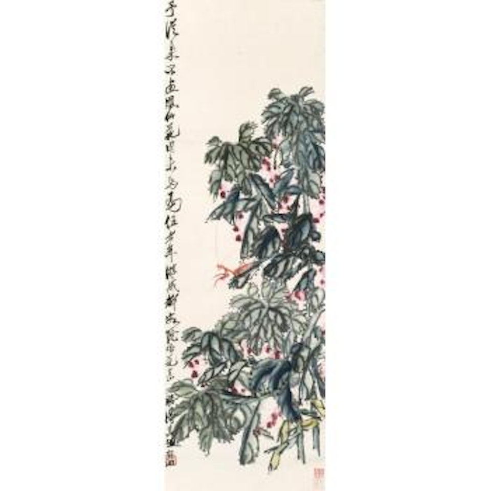 Flowers And Mantis by Qi Baishi