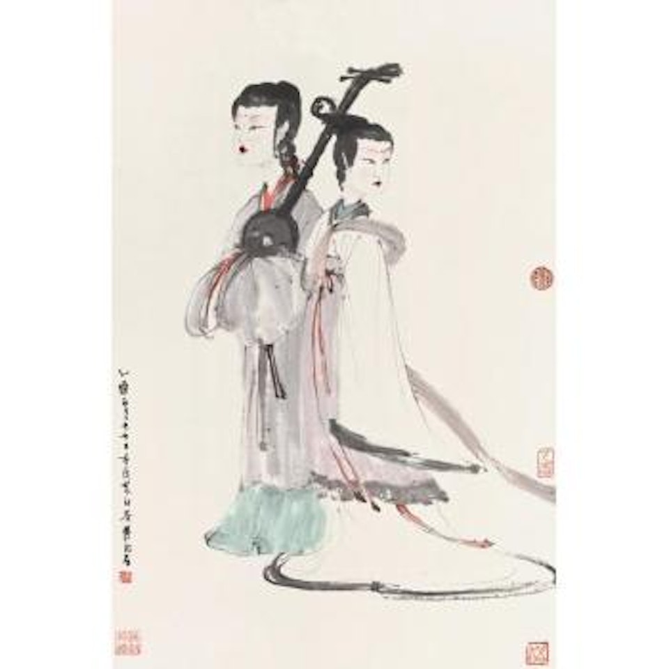 Court Ladies by Fu Baoshi