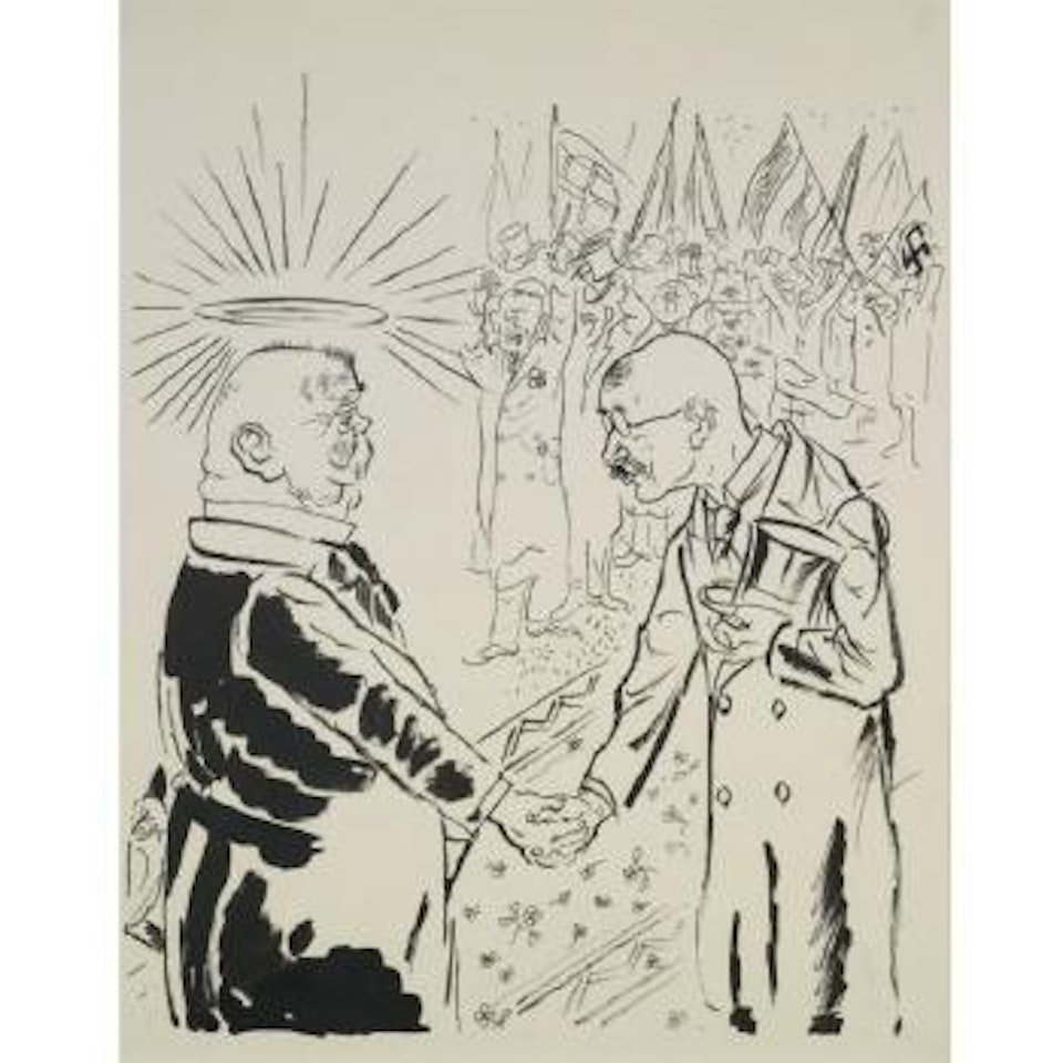 Hindenburg Von Noske Begrüsst by George Grosz