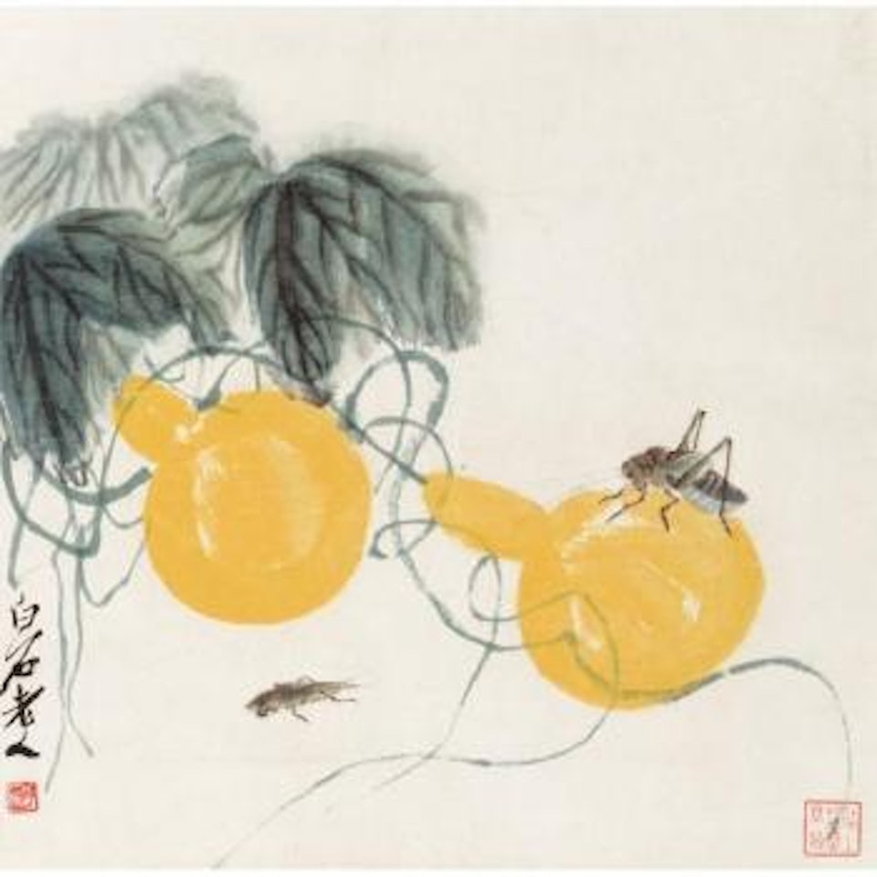 Gourds And Insects by Qi Baishi