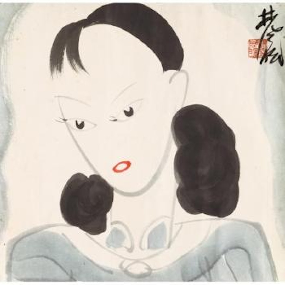 Lady by Lin Fengmian