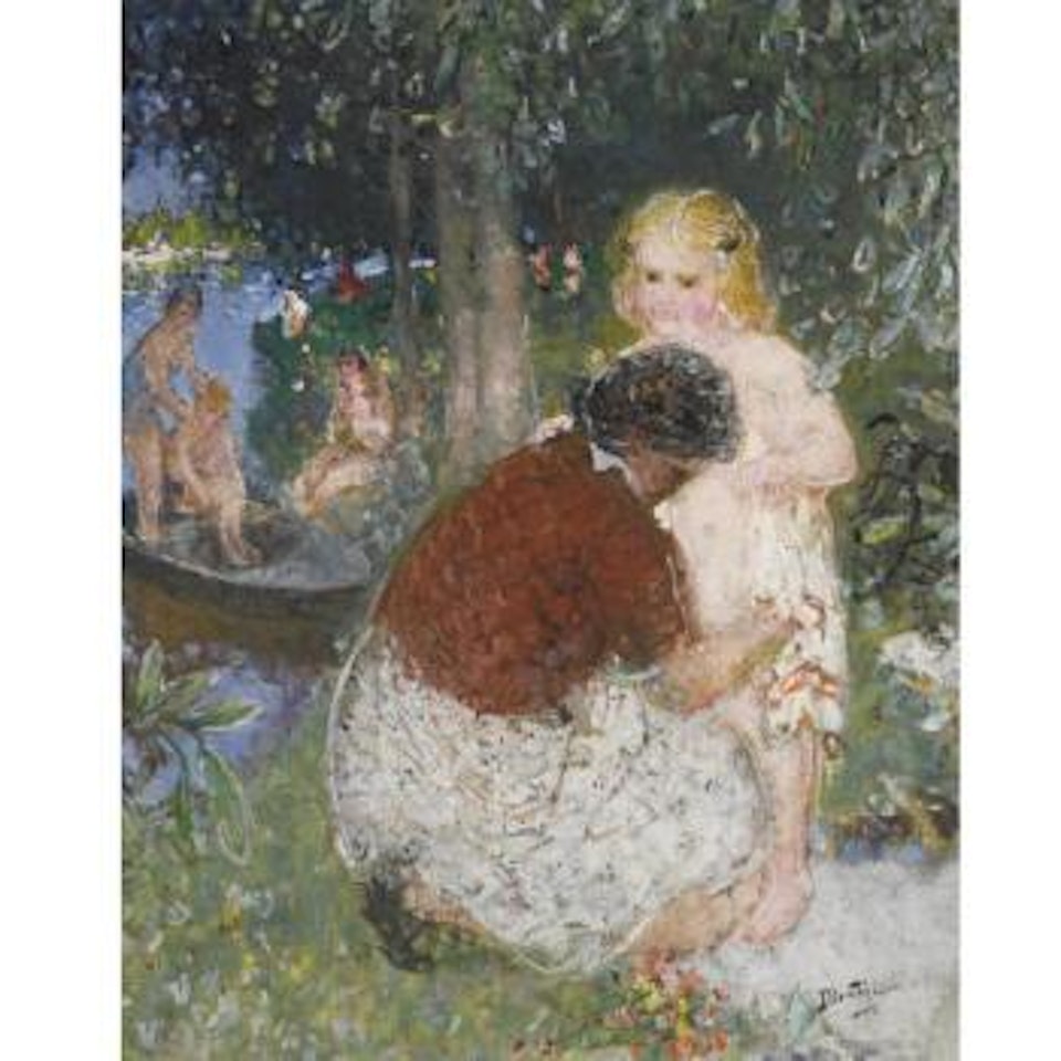 Baignade En Été by Pierre Eugène Montezin
