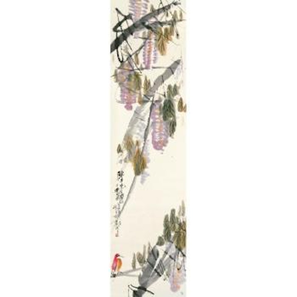 Wisteria And Bird by Lin Fengmian