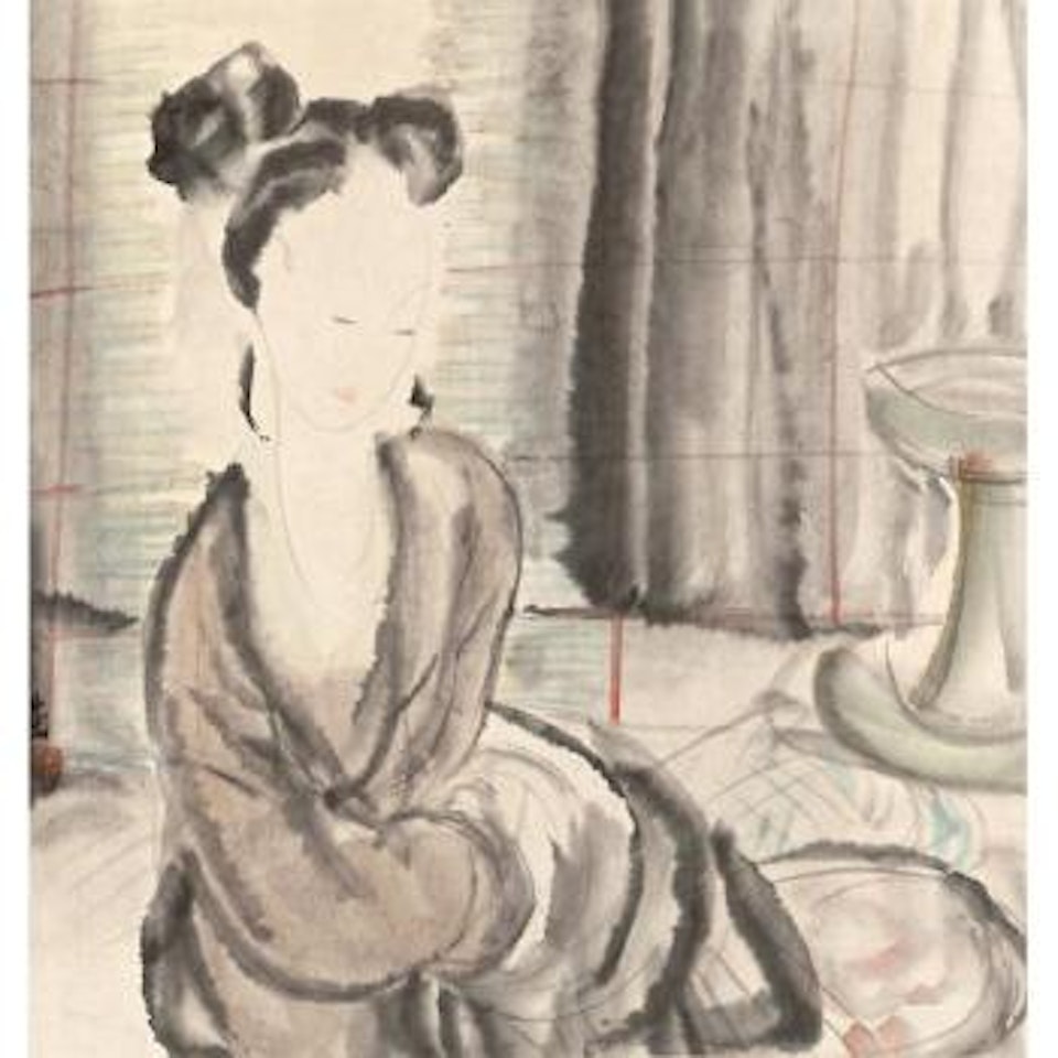 Lady By A Lamp by Lin Fengmian