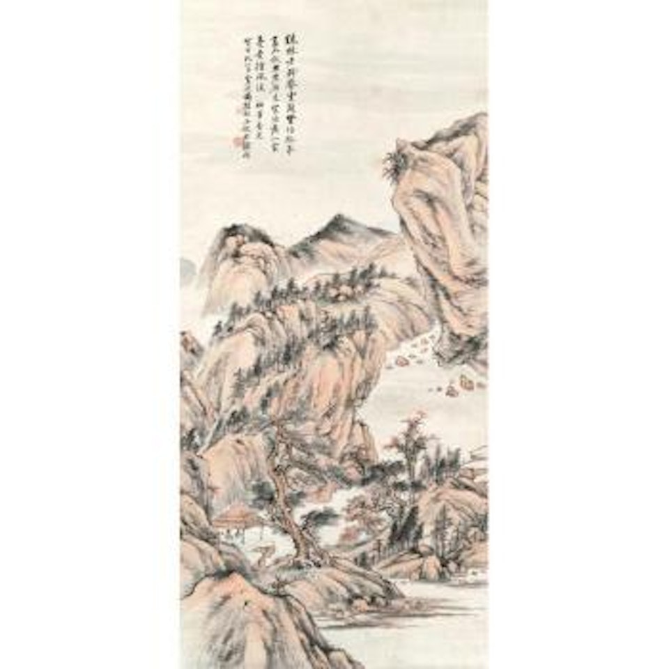 Landscape After Dong Qichang (1555-1636) by Feng Chaoran