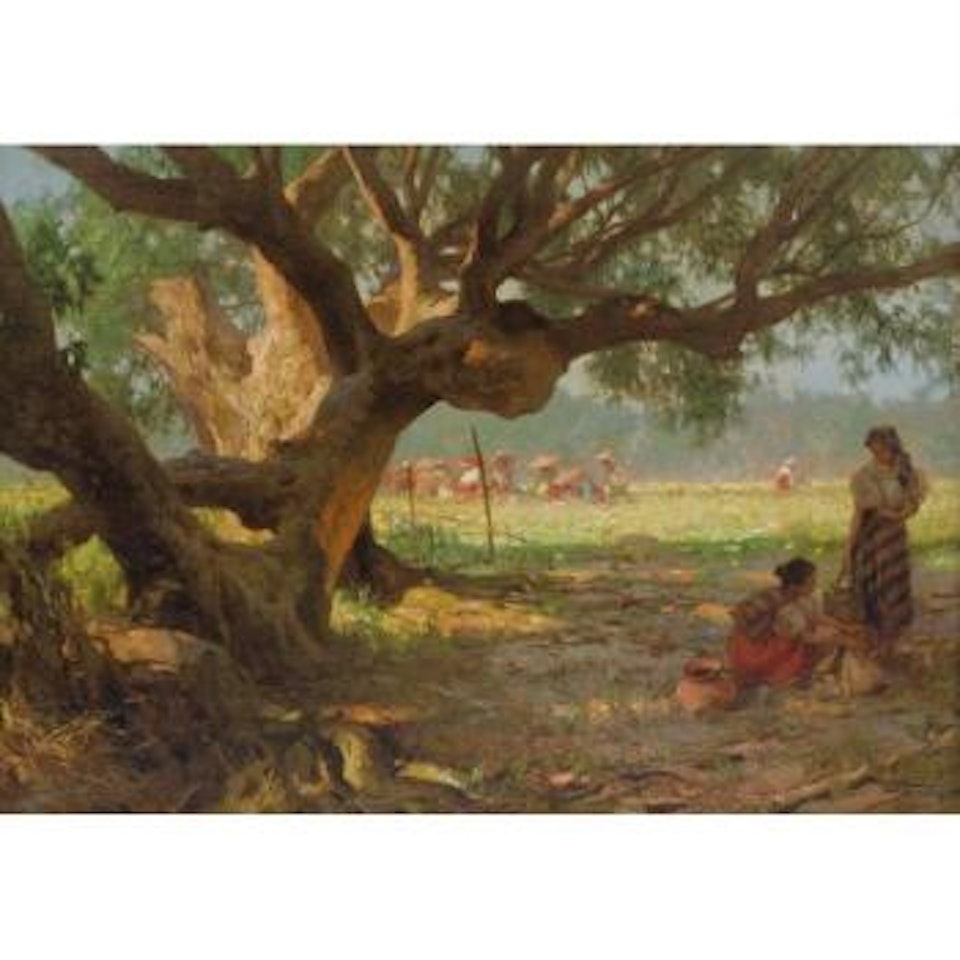 Workers In The Field by Fernando Amorsolo