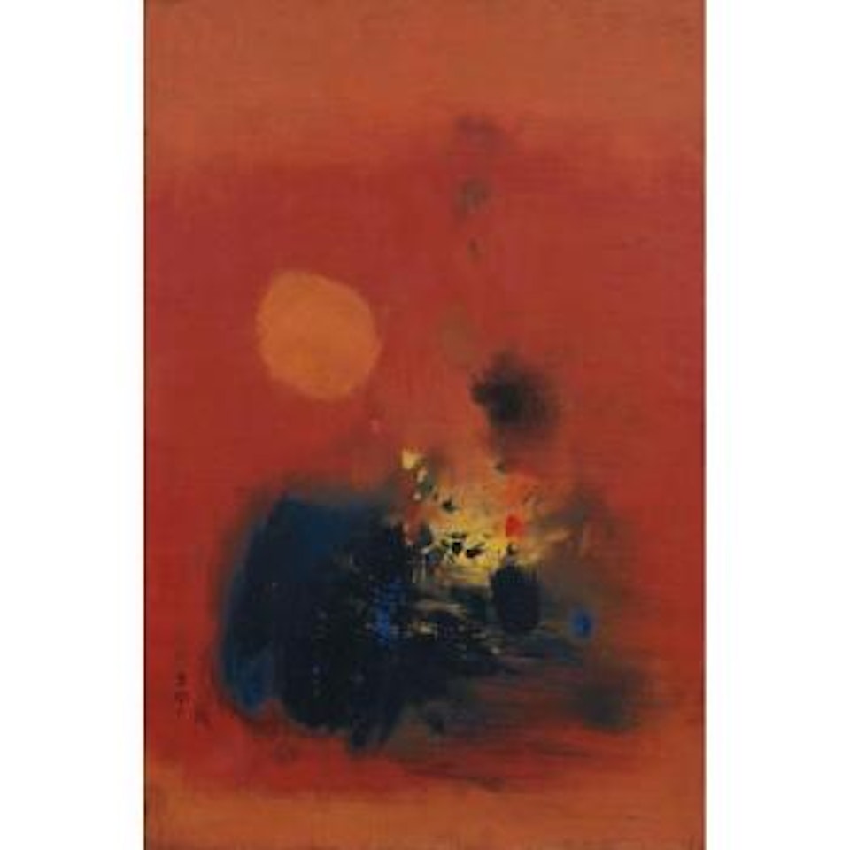 Vermilen Abstract by Cheong Soo Pieng