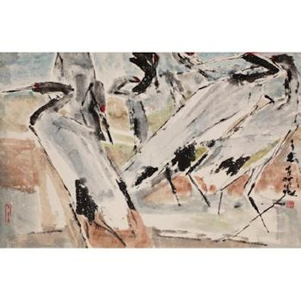 Herons by Chen Wen Hsi