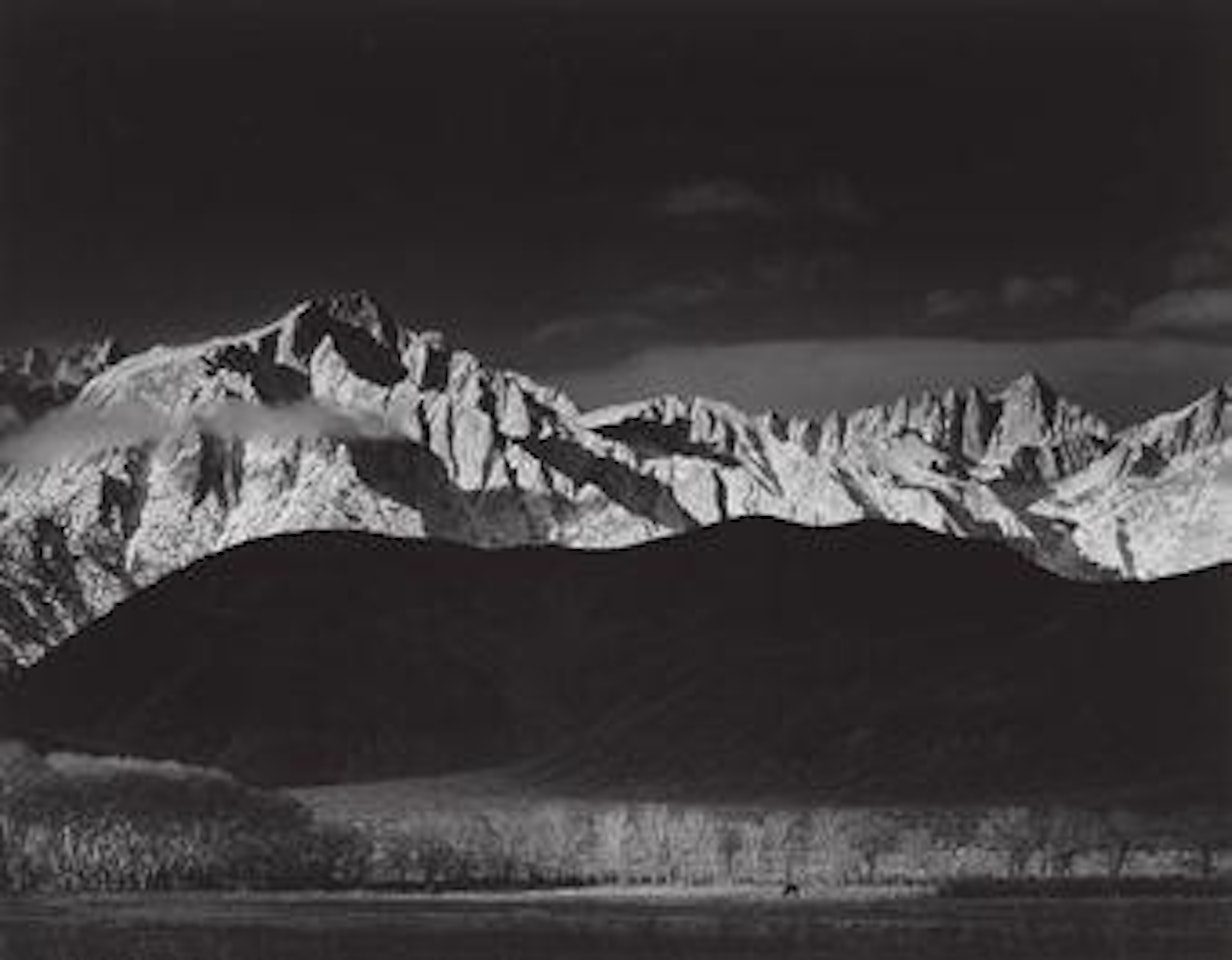 Winter Sunrise, Sierra Nevada, from Lone Pine by Ansel Adams