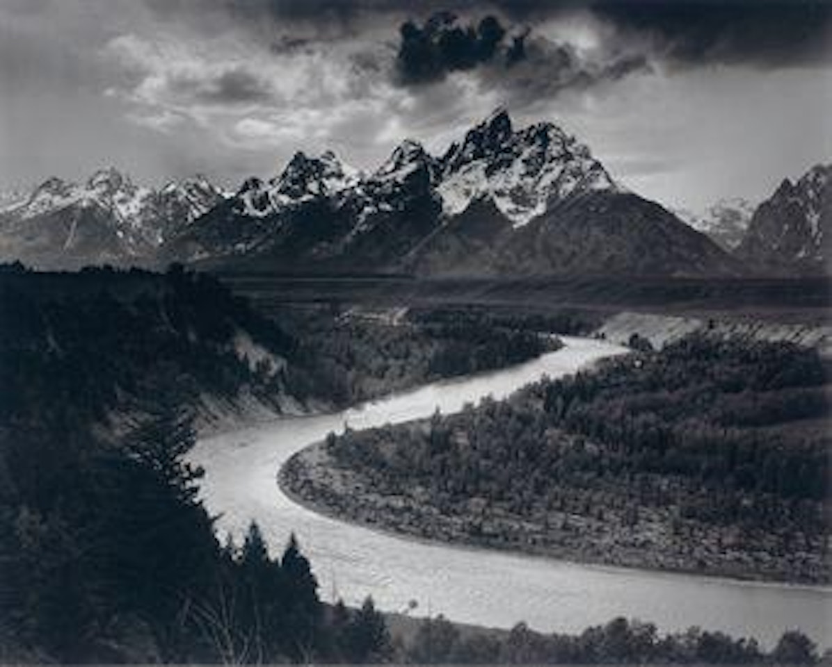 Tetons and the Snake River, Grand Teton National Park, Wyoming by Ansel Adams