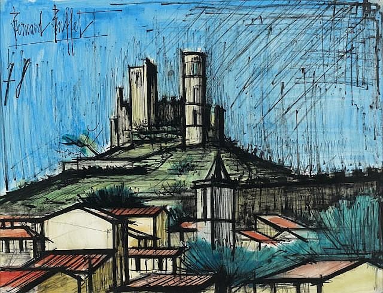 Grimaud, le château by Bernard Buffet