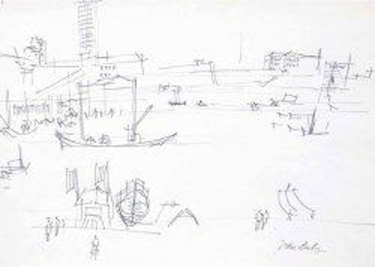 Un port (Le Havre) by Jean Dufy