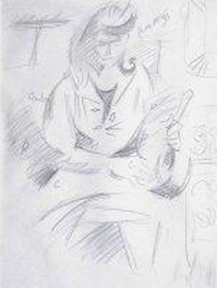 Femme assise (étude pour La souillarde à Gordes) by André Lhote