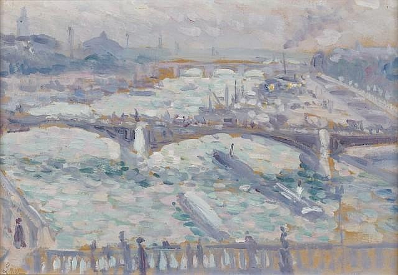 Paris: les trois ponts by Maximilien Luce