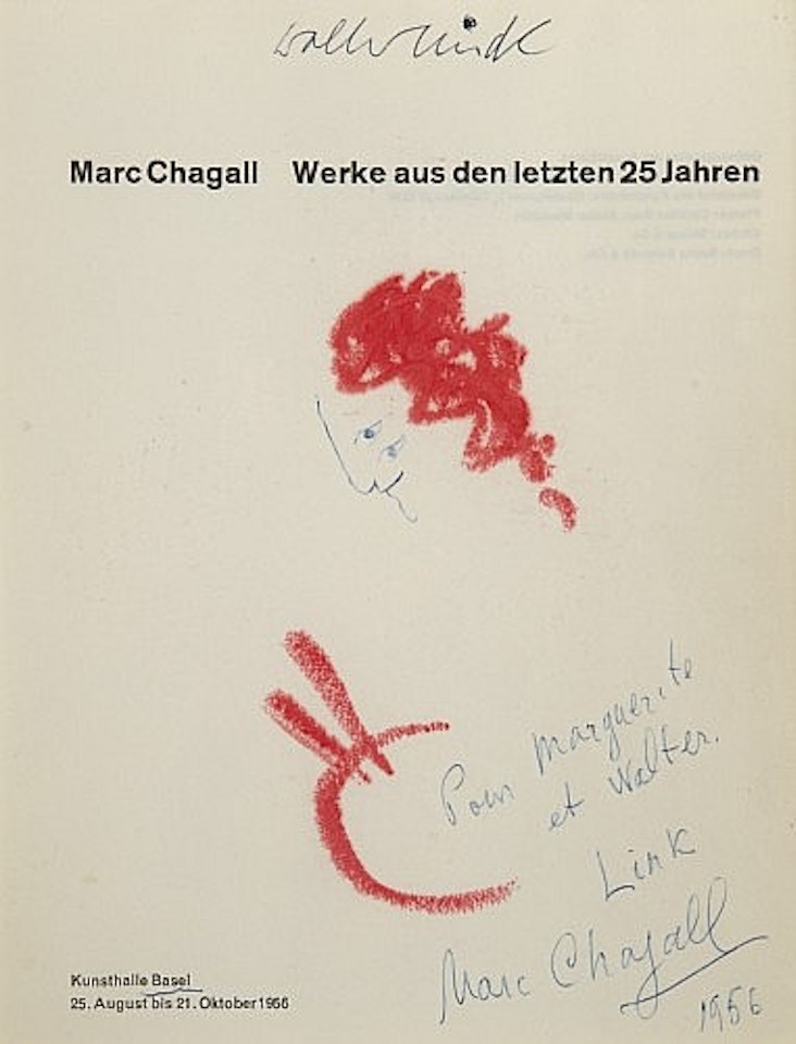 Le peintre à la palette by Marc Chagall