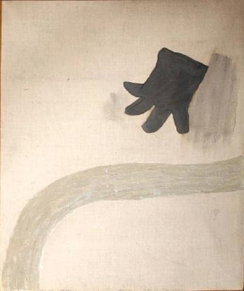 Landscape with glove by Prunella Clough