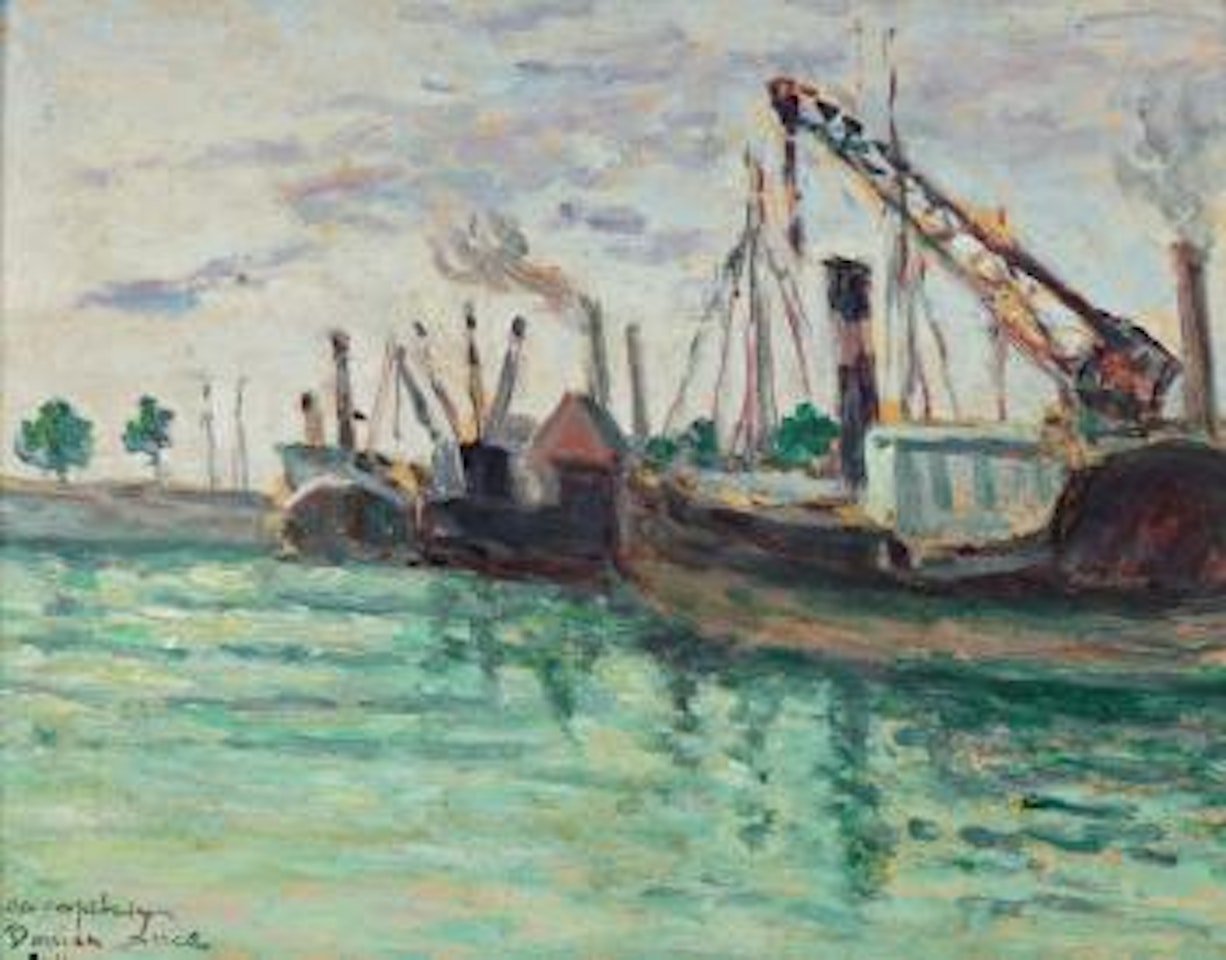 Remorqueurs à Honfleur by Maximilien Luce