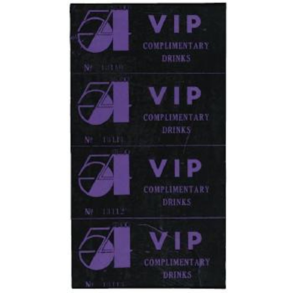 Vip Ticket by Andy Warhol