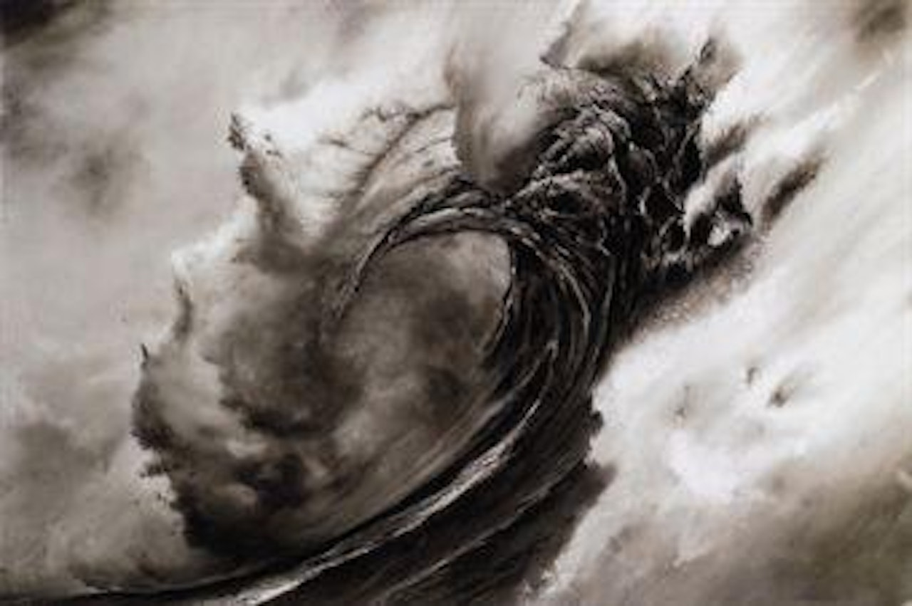 Study for Mysterious Heart (Reversed) by Robert Longo