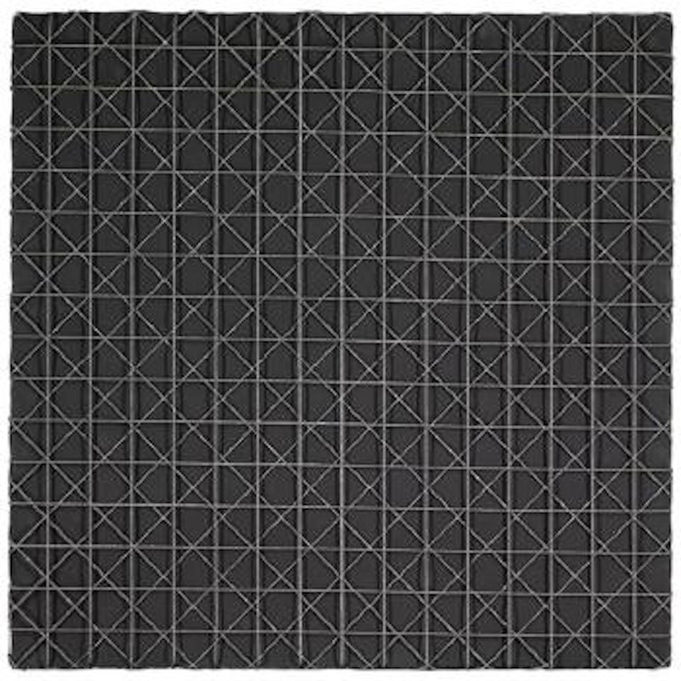 2 Trames De Grillage 0º 45º by Francois Morellet