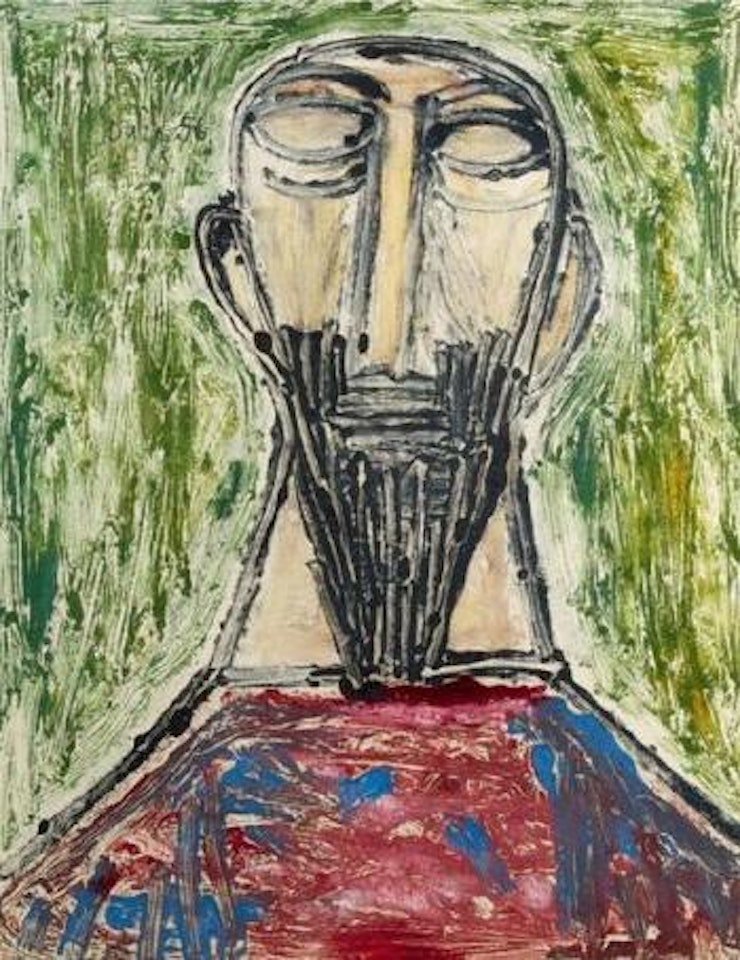 Tête masculine by Francis Newton Souza