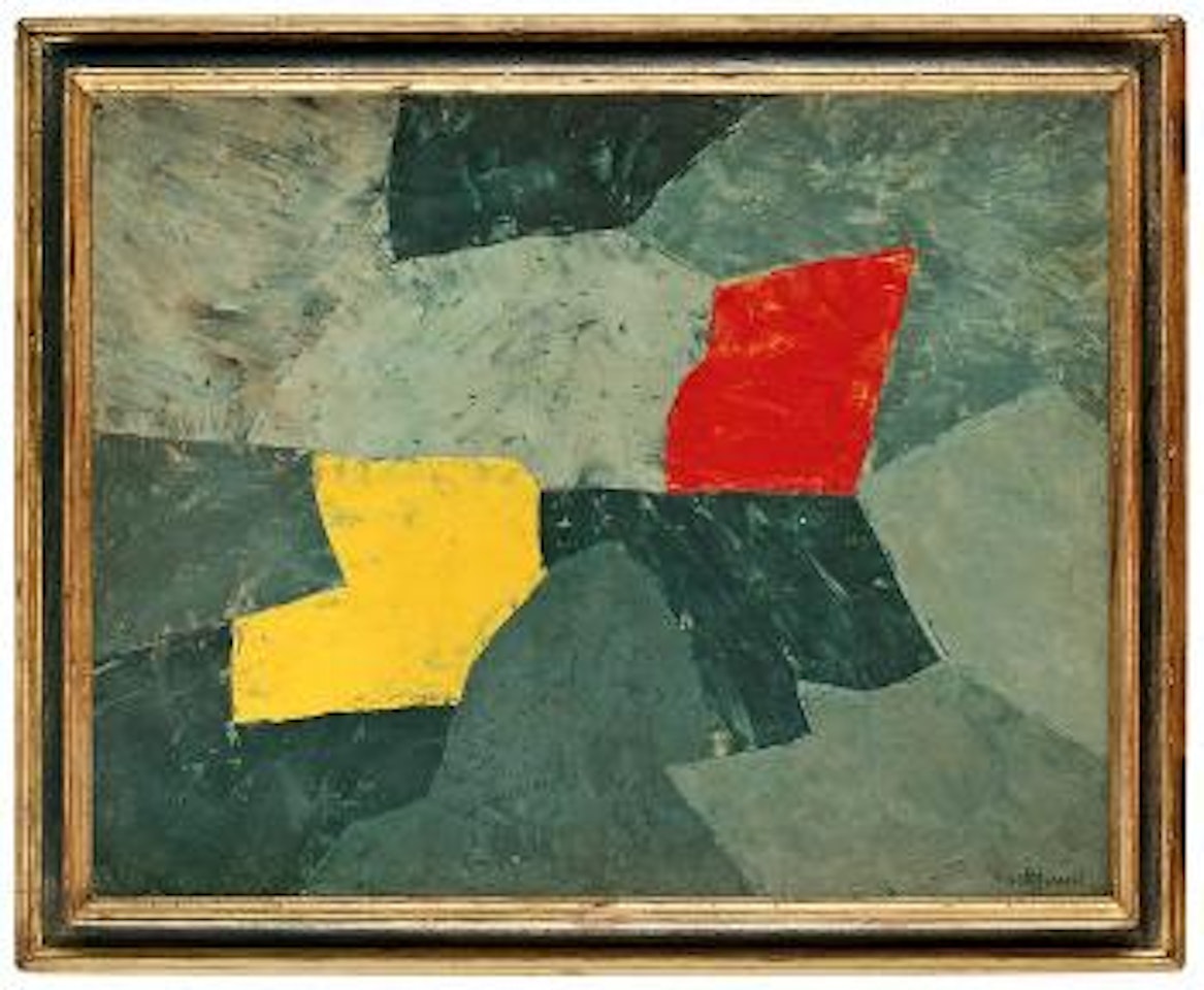 Composition taches rouge et jaune by Serge Poliakoff
