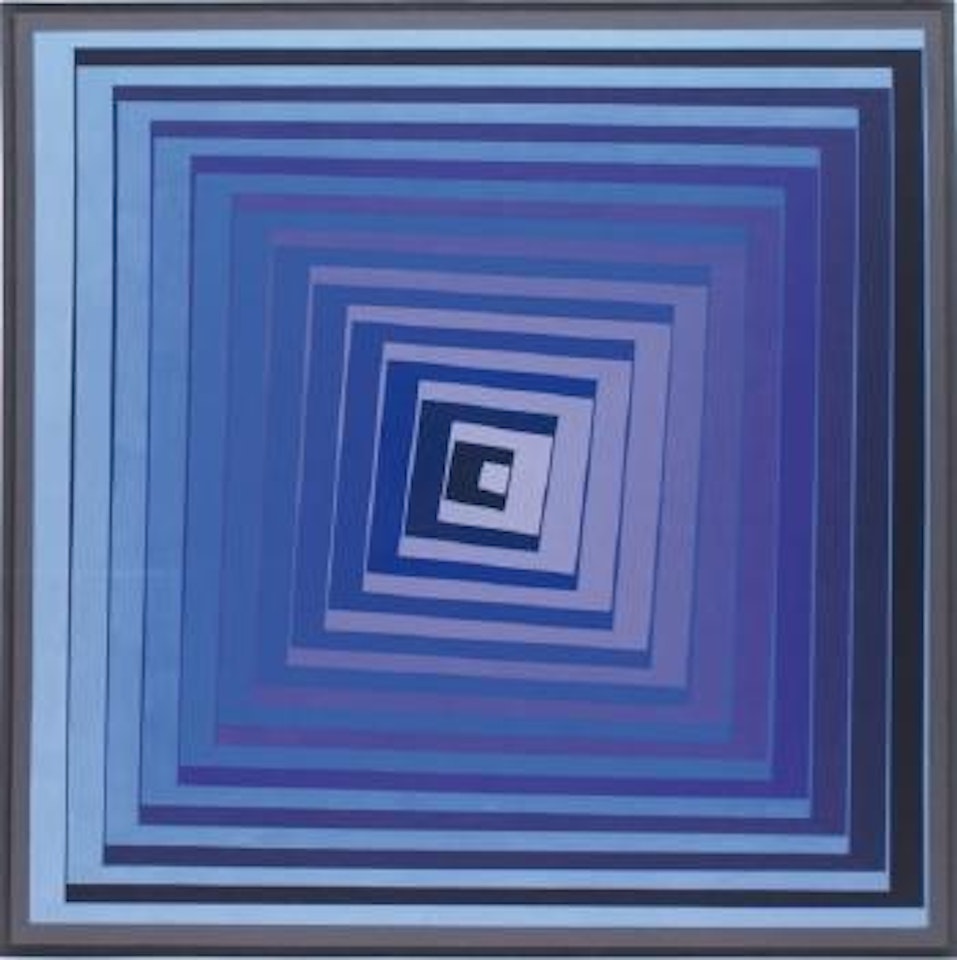 Vonal Lila by Victor Vasarely