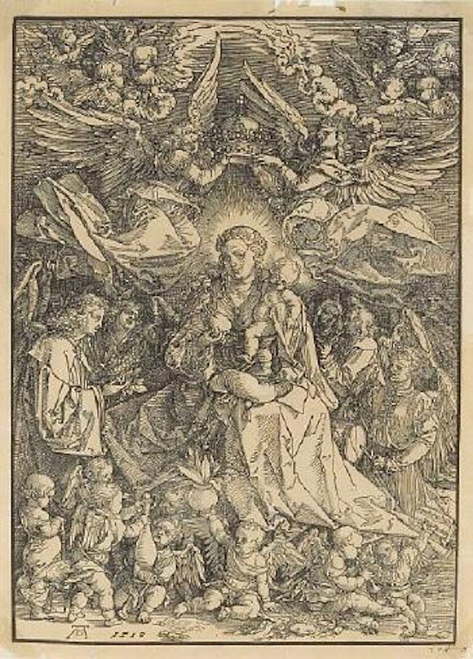 The Virgin Surrounded by Many Angels (B. 101; M., Holl. 211) by Albrecht Dürer