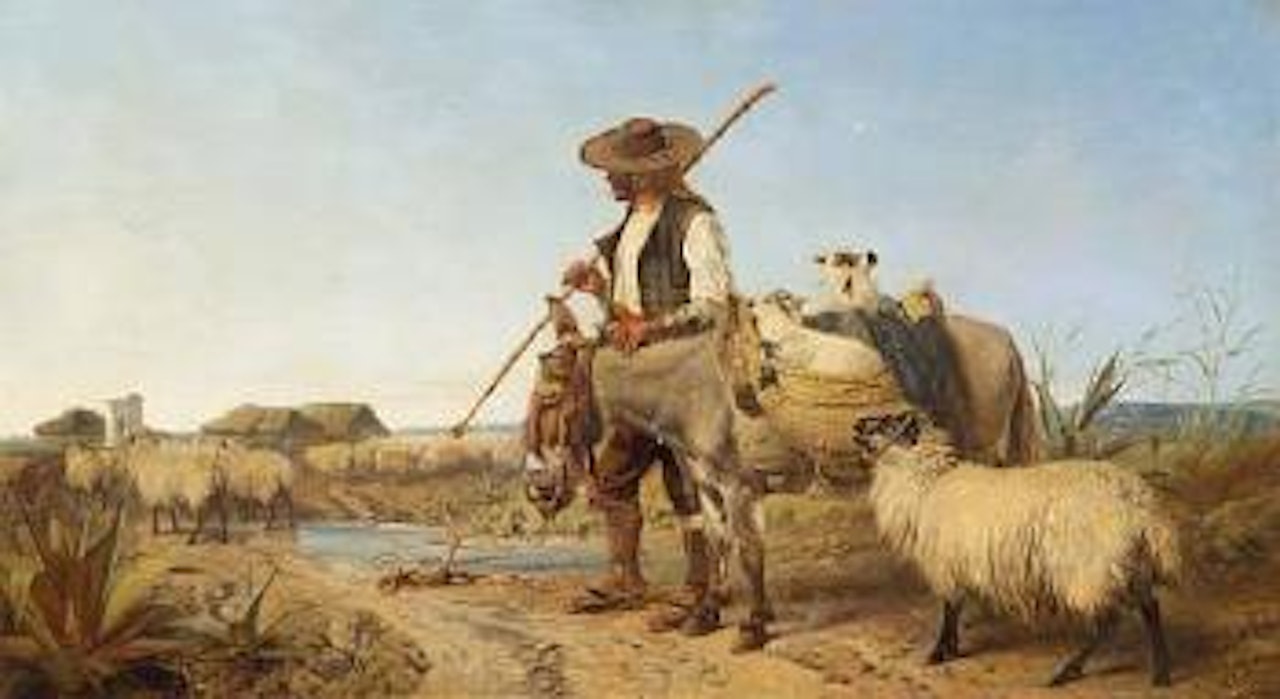 A Spanish shepherd by Richard Ansdell